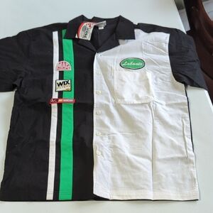 Vintage Bobby Labonte Joe Gibbs Racing Button Shirt. Amazing And Authentic...L